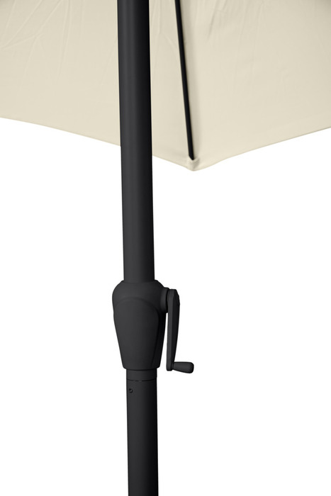 Parasoll med sveiv og tilt beige Ø300 x H247 cm - Sunlife